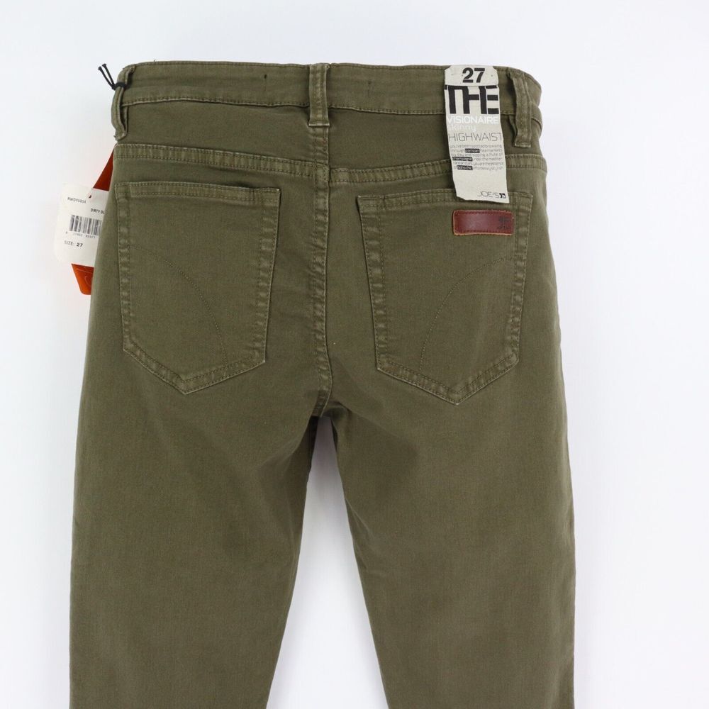 Joe's Visionaire Skinny Jeans Mid Rise Womens Sz 27 Dark Green Denim Stretch NWT - Picture 3 of 7